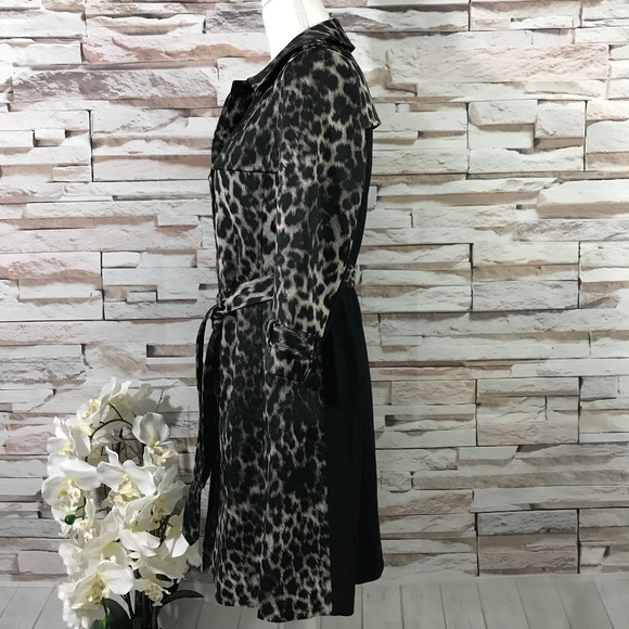 Ports Trench Coat Dress Sz 8 (Z26) - Picture 3 of 8